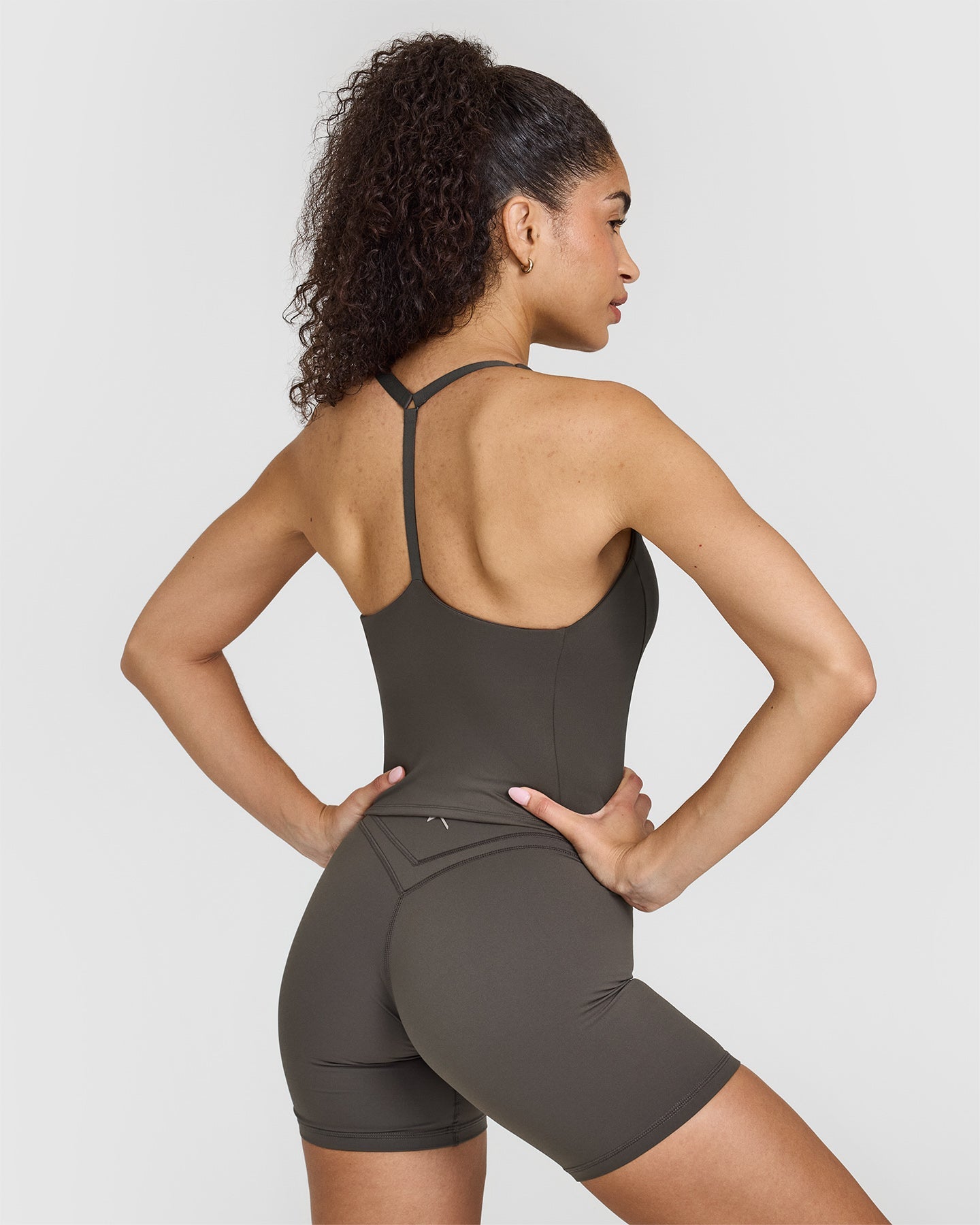 Timeless Square Neck Mid Vest for Women - Elegant Deep Taupe Color | Perfect for Layering, Office Wear & Casual Outfits