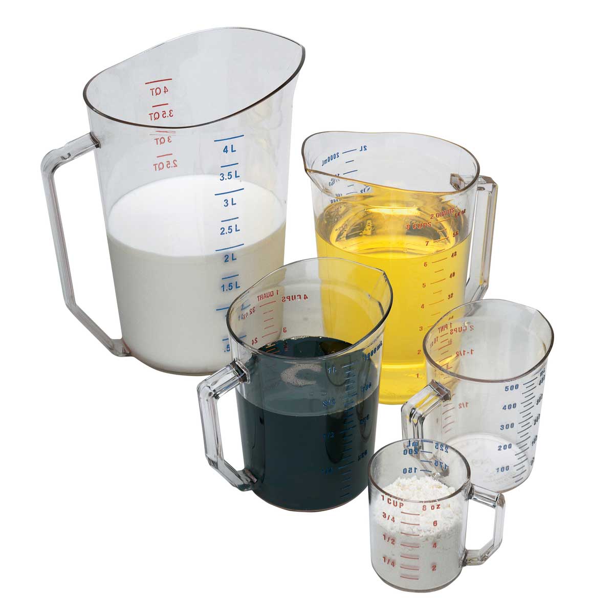 Cambro 25MCCW135 Camwear 1 Cup Measuring Cup - Clear Polycarbonate for Accurate Liquid & Dry Ingredients - Perfect for Baking, Cooking & Food Prep