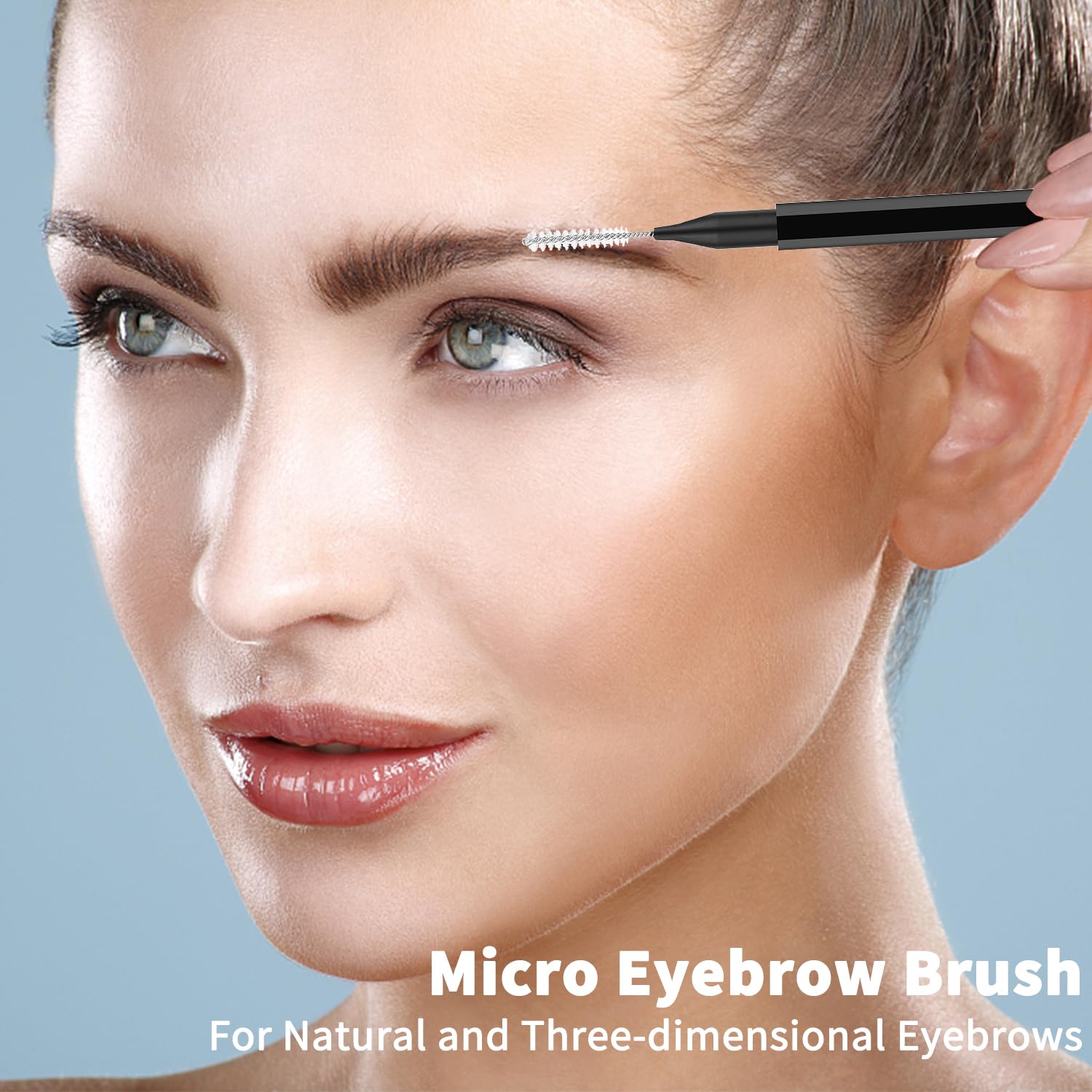 20PCS Micro Eyebrow Brushes - Professional Eyebrow Spoolie & Brow Lamination Brush Set with Eyelash Brushes for Lash Lift, Eyebrow & Eyelash Extensions - Perfect for Salon, Home Makeup & Professional Brow Styling (Black)