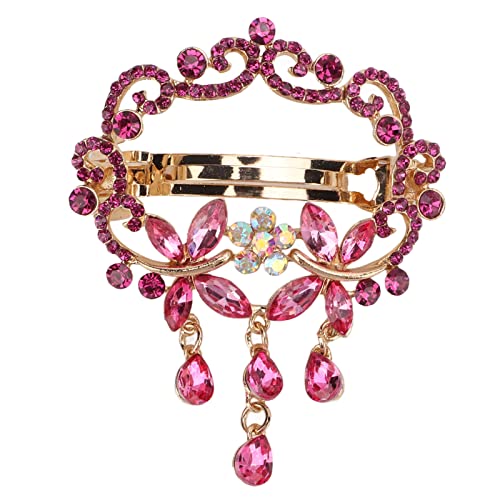 Elegant Rose Red Small Hair Clips for Women & Girls - Perfect for Weddings, Dates, Parties & Special Occasions - Eye-Catching Hair Accessories for Any Outfit