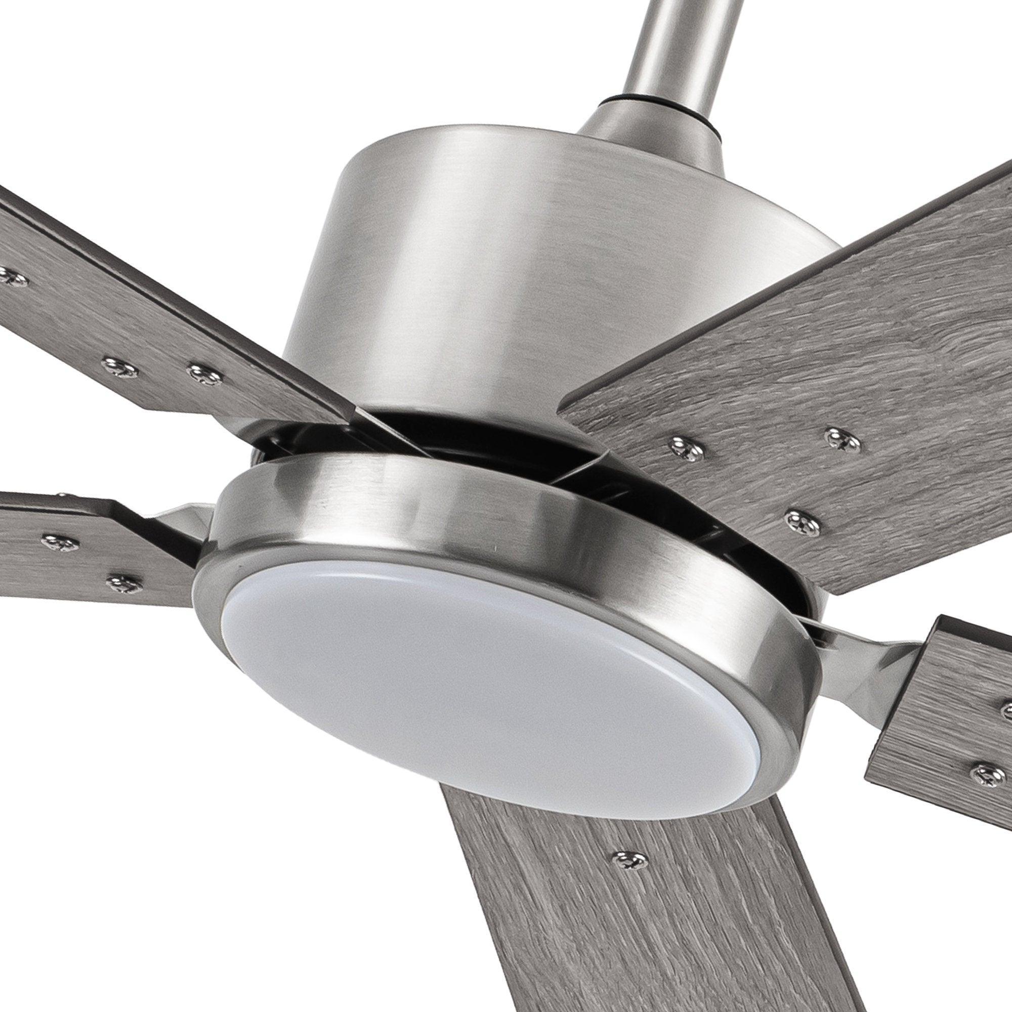 Vaczon 56 Inch DC Motor Ceiling Fan with Remote Control, LED Light Kit - Energy Efficient Quiet Operation for Living Room, Bedroom, Office