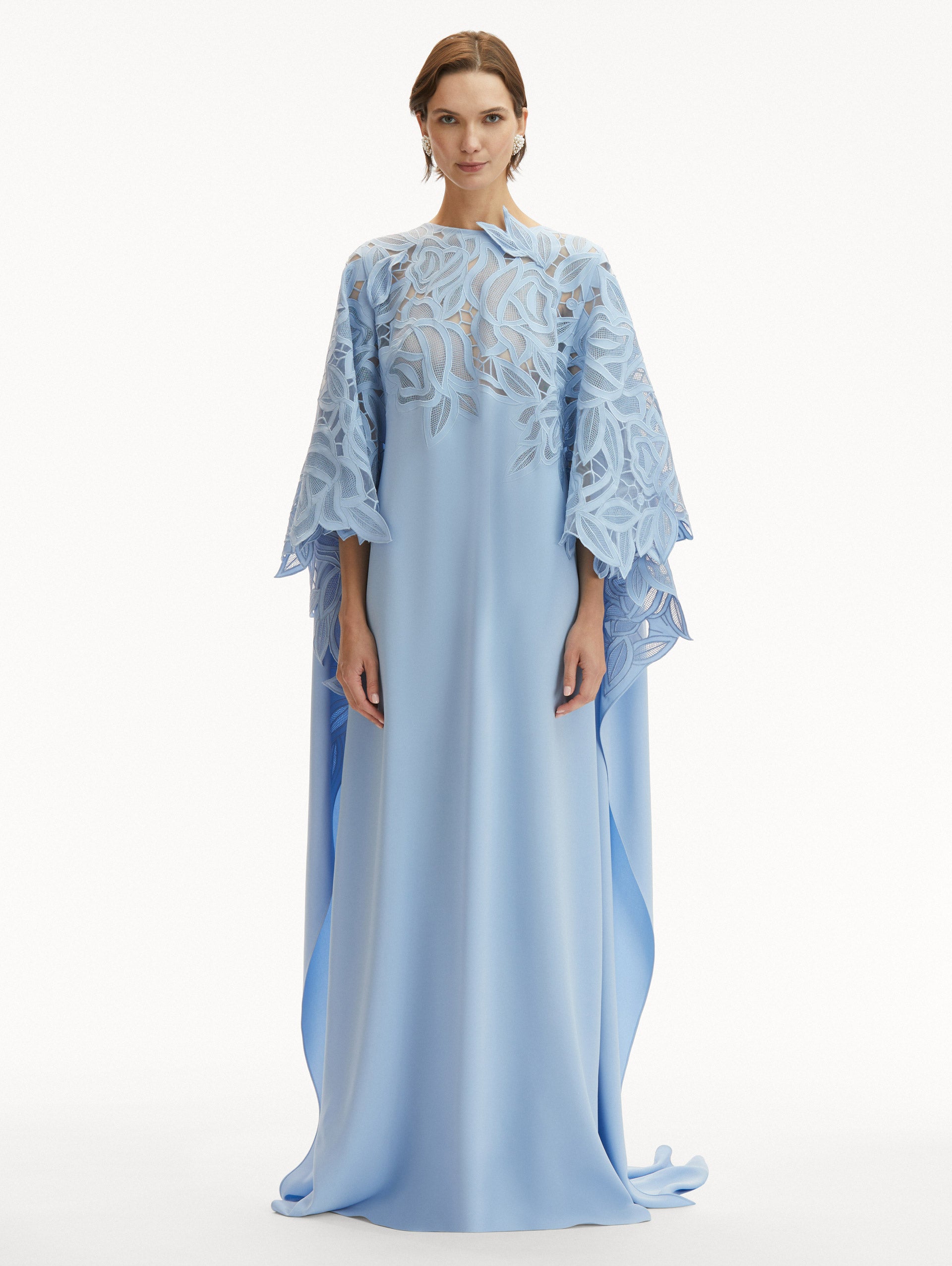 English Rose Cutout Caftan - Floral Summer Beach Dress for Women | Boho Chic Cover Up, Poolside Lounge & Vacation Outfit