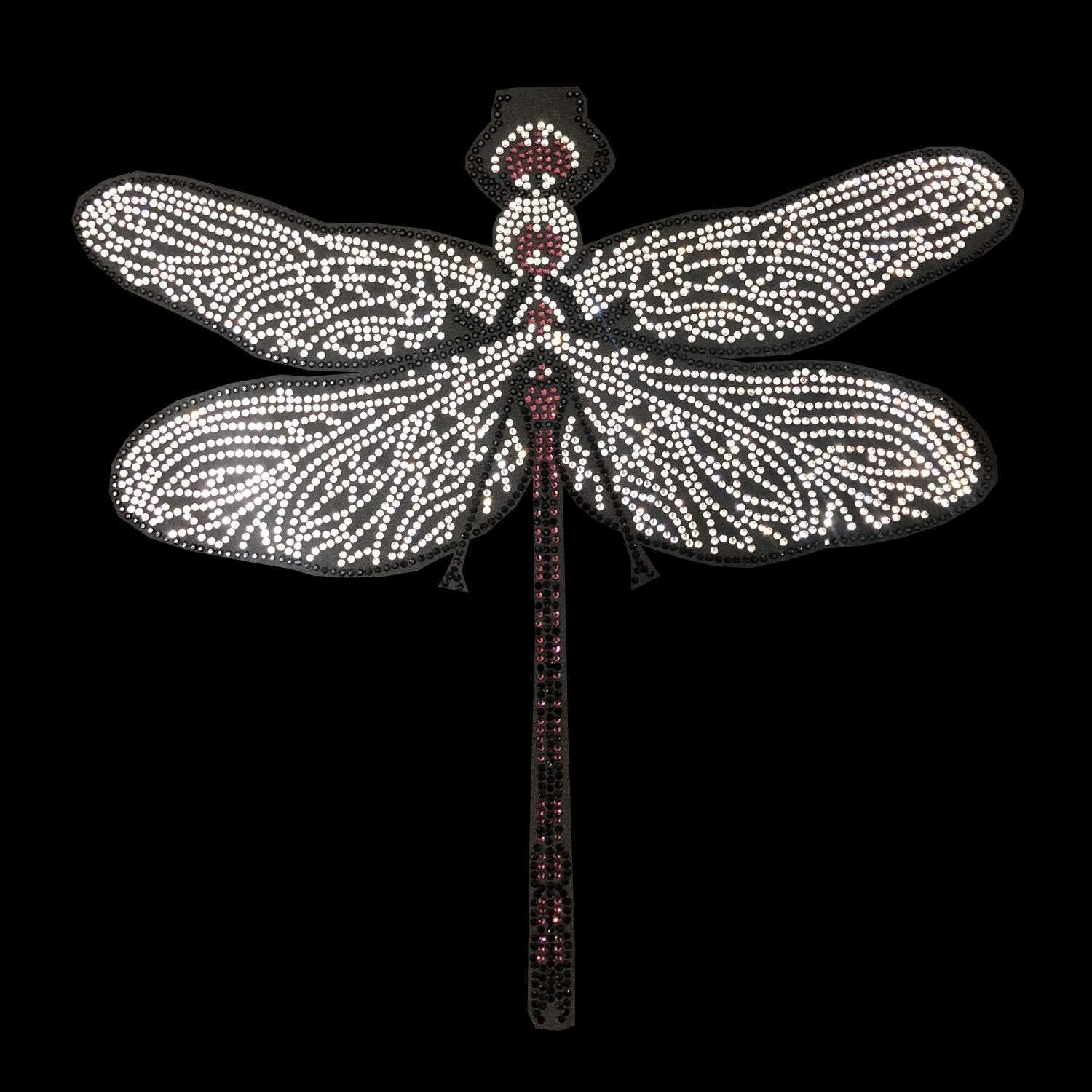 Rhinestone Iron-On Decal - Dragonfly Design for DIY Crafts, Clothing, and Accessories | Perfect for T-Shirts, Hats, and Home Decor