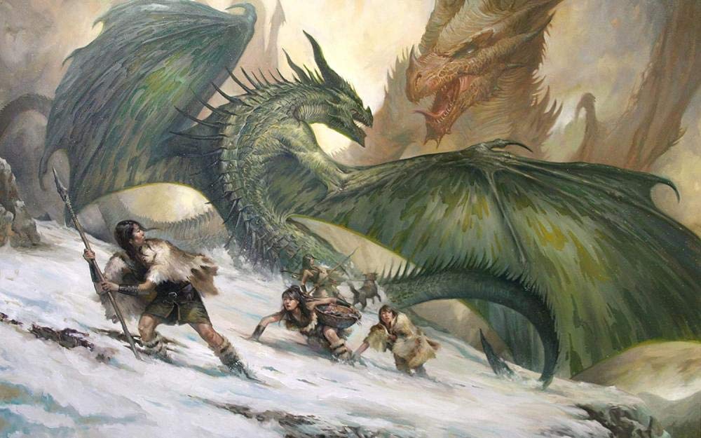 2000-Piece Wooden Jigsaw Puzzle for Adults - Women in Snow & Two-Headed Dragon - Unique DIY Gift for Puzzle Lovers (105x75cm) - Perfect for Family Game Nights, Stress Relief & Home Decor