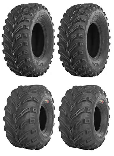 GBC Dirt Devil ATV Tires Complete Set - Front & Rear 25x10x12 for 2013-2016 Kubota RTV 900 | Off-Road, Mud, Trail Riding & Farm Use