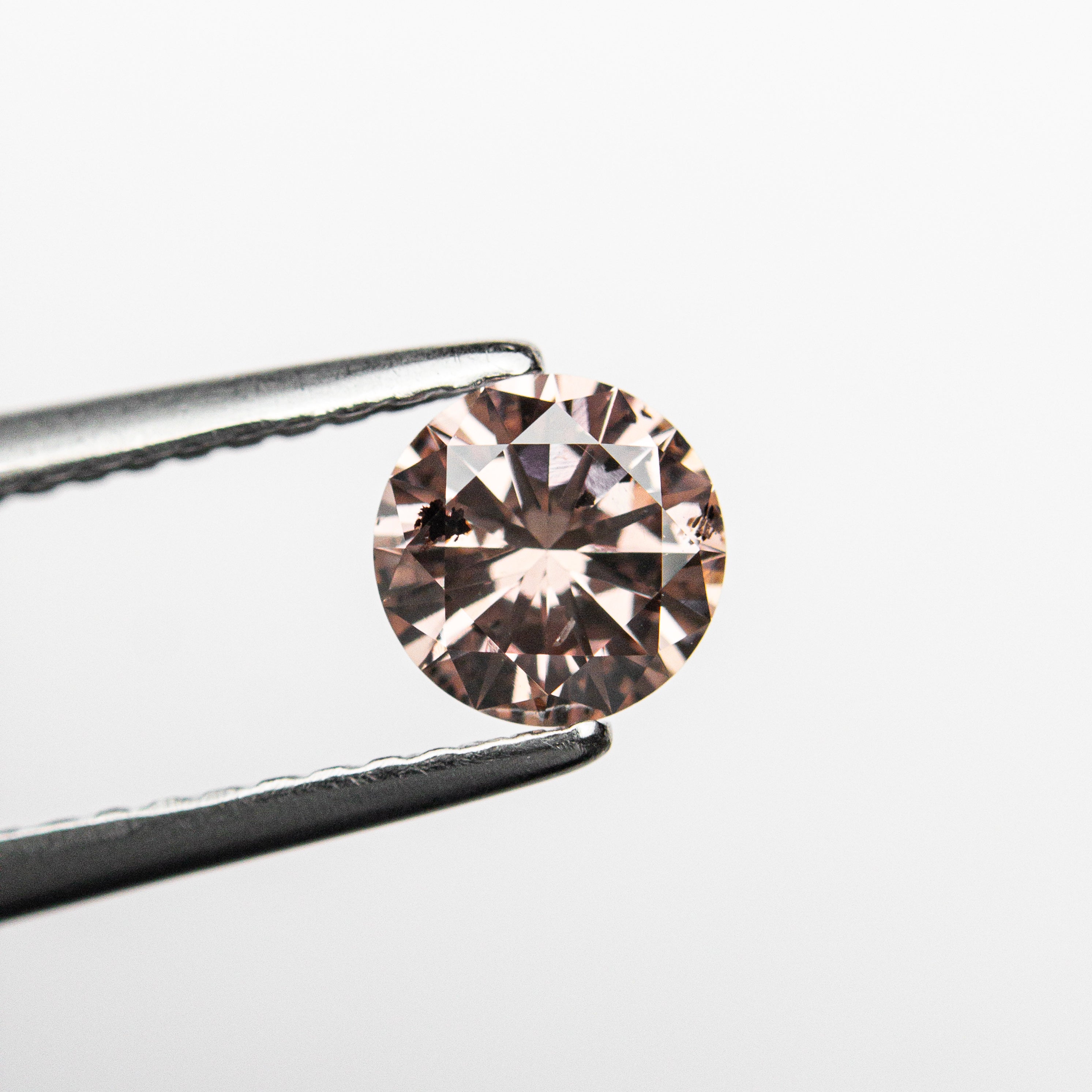0.51ct GIA Certified Fancy Deep Brownish Orangy Pink Round Brilliant Diamond (5.31x5.27x3.05mm) - Perfect for Engagement Rings & Luxury Jewelry