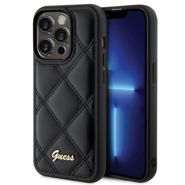 Guess Quilted Metal Logo iPhone 15 Pro (6.1
