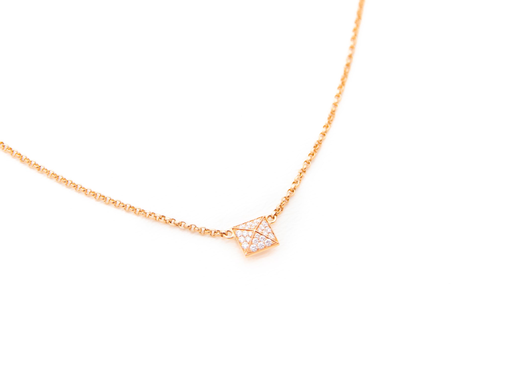 Luxury Hermes Rose Gold Diamond Clou d'H Pendant Necklace for Women - Elegant Jewelry Gift for Birthday, Anniversary & Special Occasions