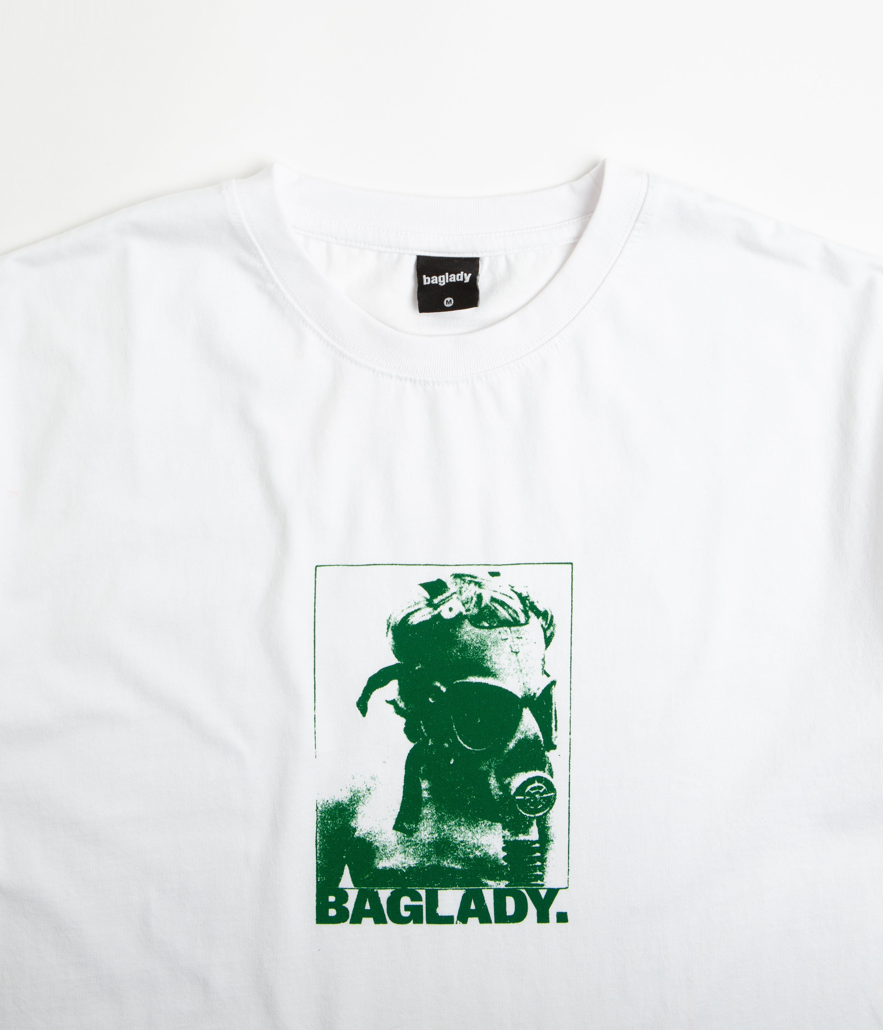 Baglady Gas Mark One T-Shirt - White | Stylish Graphic Tee for Casual Wear & Street Fashion