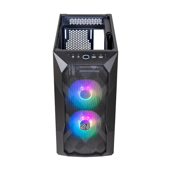 Cooler Master MasterBox TD300 Mesh ARGB mATX PC Case - Black | High Airflow Gaming Computer Case with Tempered Glass & RGB Lighting | Perfect for Gaming Rigs & Workstation Builds