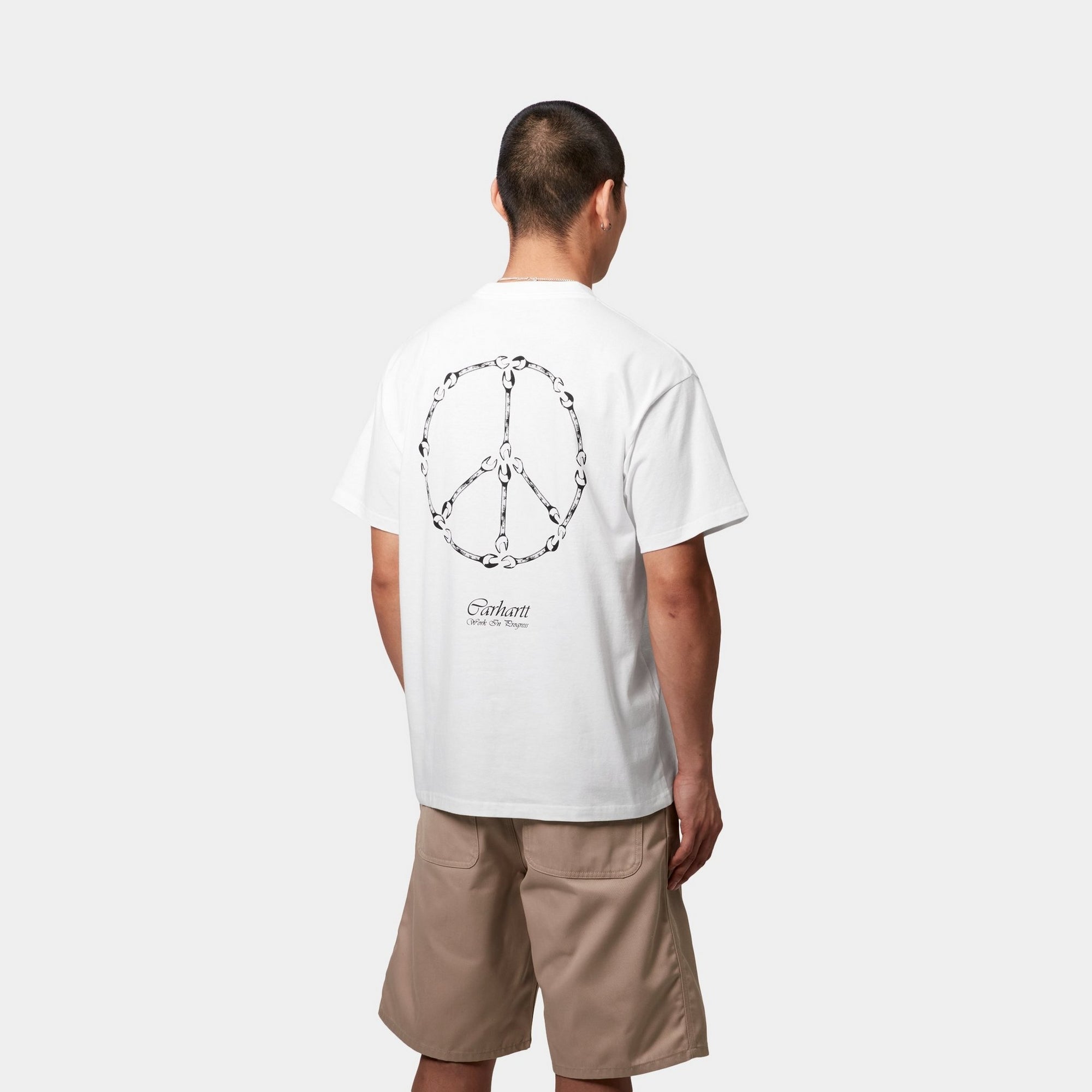 Peace And Work T-Shirt - Comfortable Cotton Unisex Tee for Men & Women | White & Black Options | Perfect for Casual Wear, Office, and Everyday Outfits