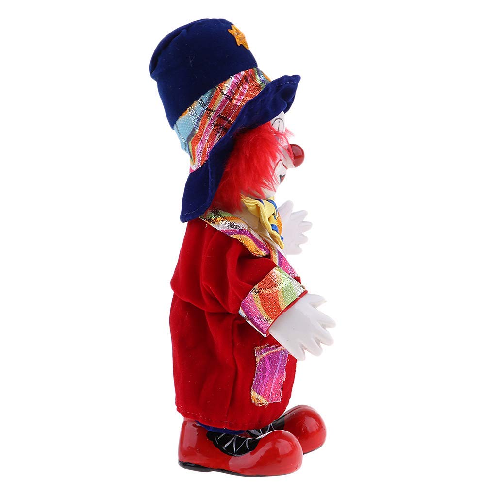 Clown Figurine Doll - Halloween Home Decor, Tabletop Ornament, Gift for Collectors & Party Lovers | Perfect for Halloween Parties, Themed Events & Home Display