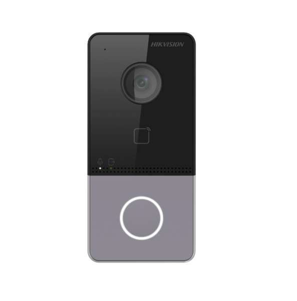 Hikvision DS-KV6113-WPE1(B) 2nd Gen IP Villa Door Station - HD Video Intercom, Night Vision, Weatherproof for Smart Home Security & Gated Communities