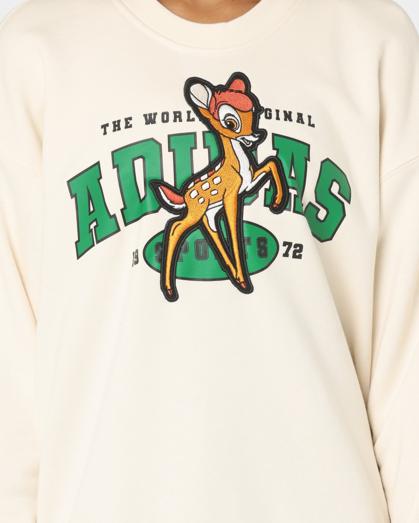 Adidas X Disney Bambi Sweater - Non-Dye Unisex Pullover for Men & Women | Cozy Casual Wear for Disney Fans, Winter Outfits & Holiday Gifts