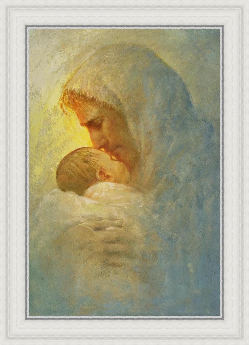 Abba By Yongsung Kim - Premium Christian Wall Art for Home & Church Decor | Inspirational Bible Verse Canvas Painting for Living Room, Bedroom & Office