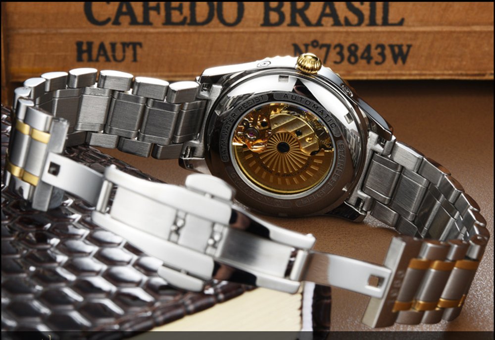 Luxury Men's Automatic Tourbillon Gold Watch with Multifunction Calendar, Sapphire Crystal & Waterproof - Perfect for Business, Formal Events & Gift Giving