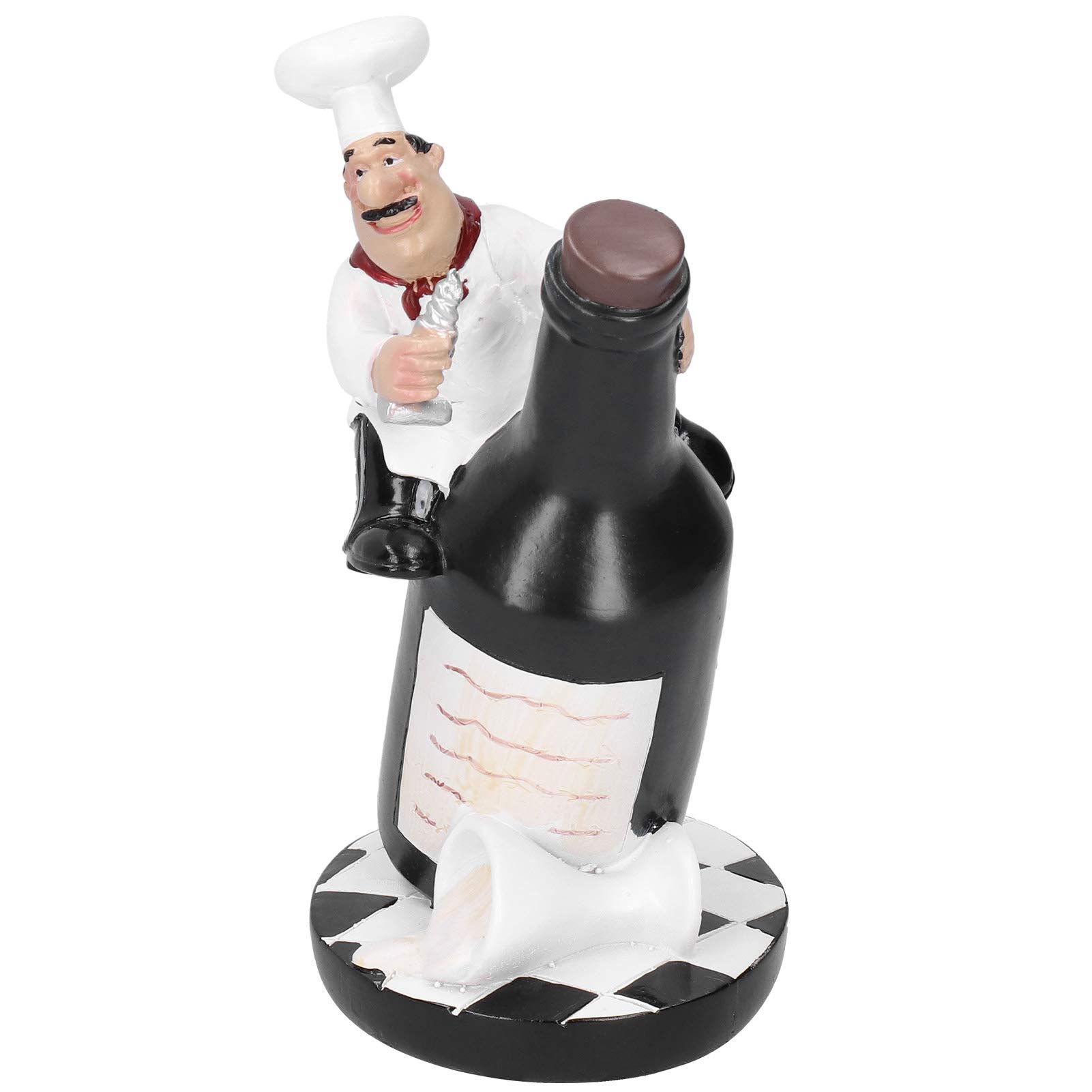 Cyrank 4pcs Italian Chef Statue - Cute Kitchen Figurines for Restaurant, Cafe, Bar & Shop Décor - Perfect for Home Kitchen, Office Desk, and Gift Ideas