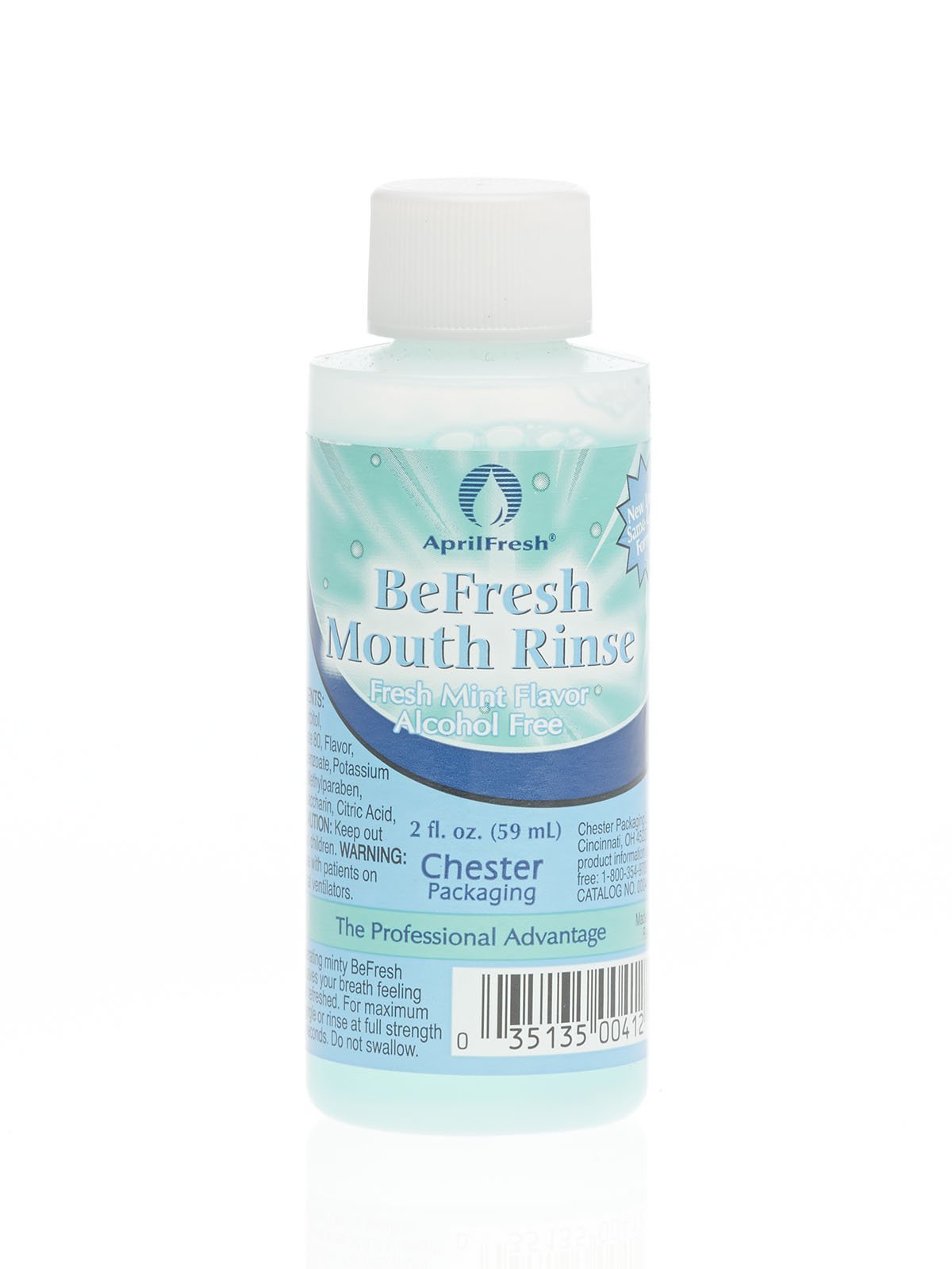 Medline SparkleFresh Alcohol-Free Mouthwash for Sensitive Teeth - 2oz Travel Size Bottles (Pack of 96) - Fresh Breath Solution for Home, Office & Travel Use
