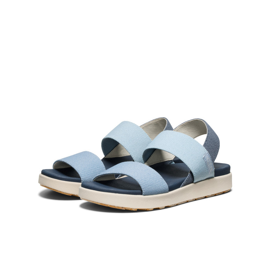 Women's Elle Backstrap Sandal - Comfortable Denim & Skyway Strappy Summer Sandals for Beach, Vacation and Casual Outings