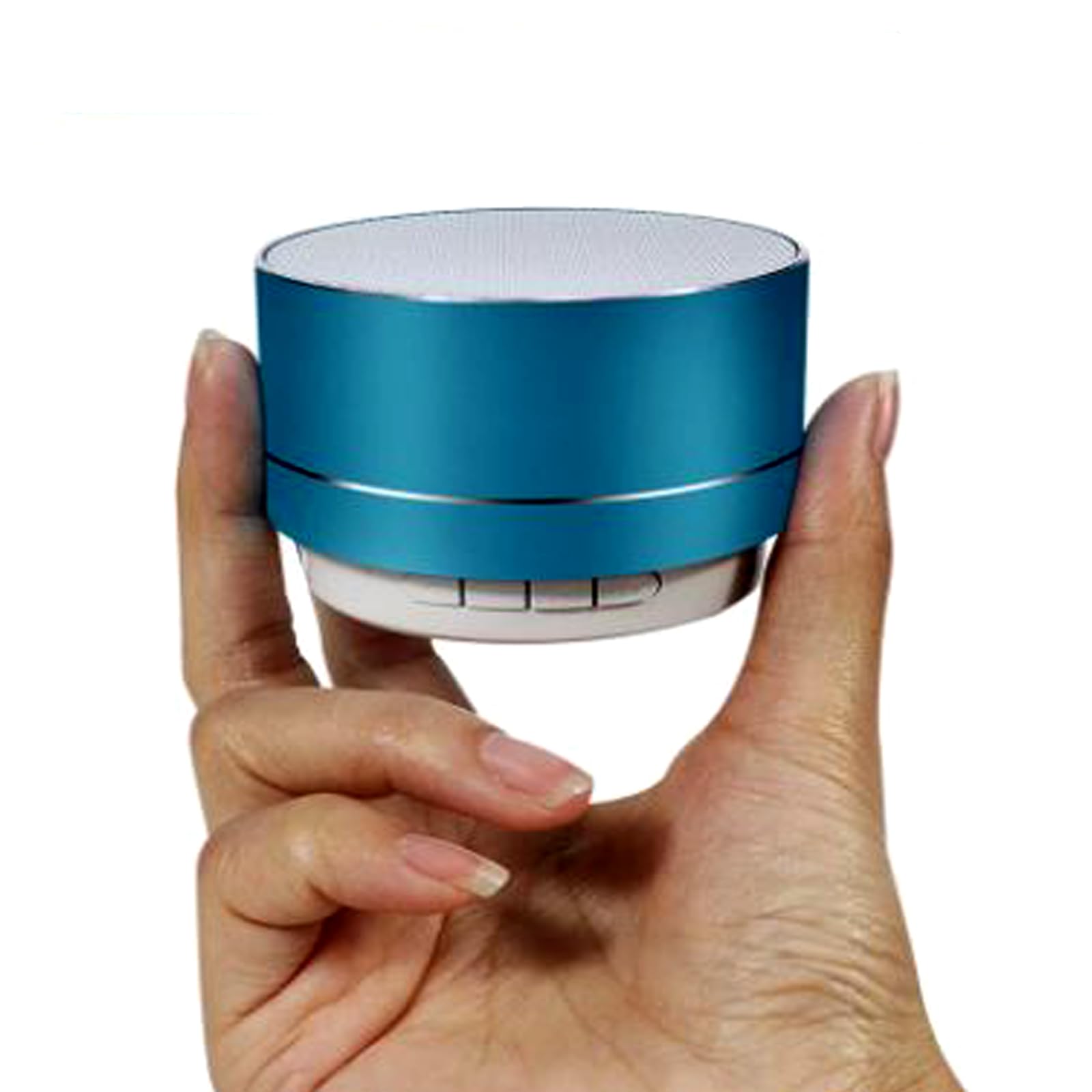 NTEK Mini Portable Bluetooth Speaker - Wireless Outdoor Speaker with Noise-Cancelling Microphone, Compact & Powerful Sound for Car, Bike, Hiking, Beach, Shower & Travel (Blue) - Perfect for Outdoor Adventures & Home Use