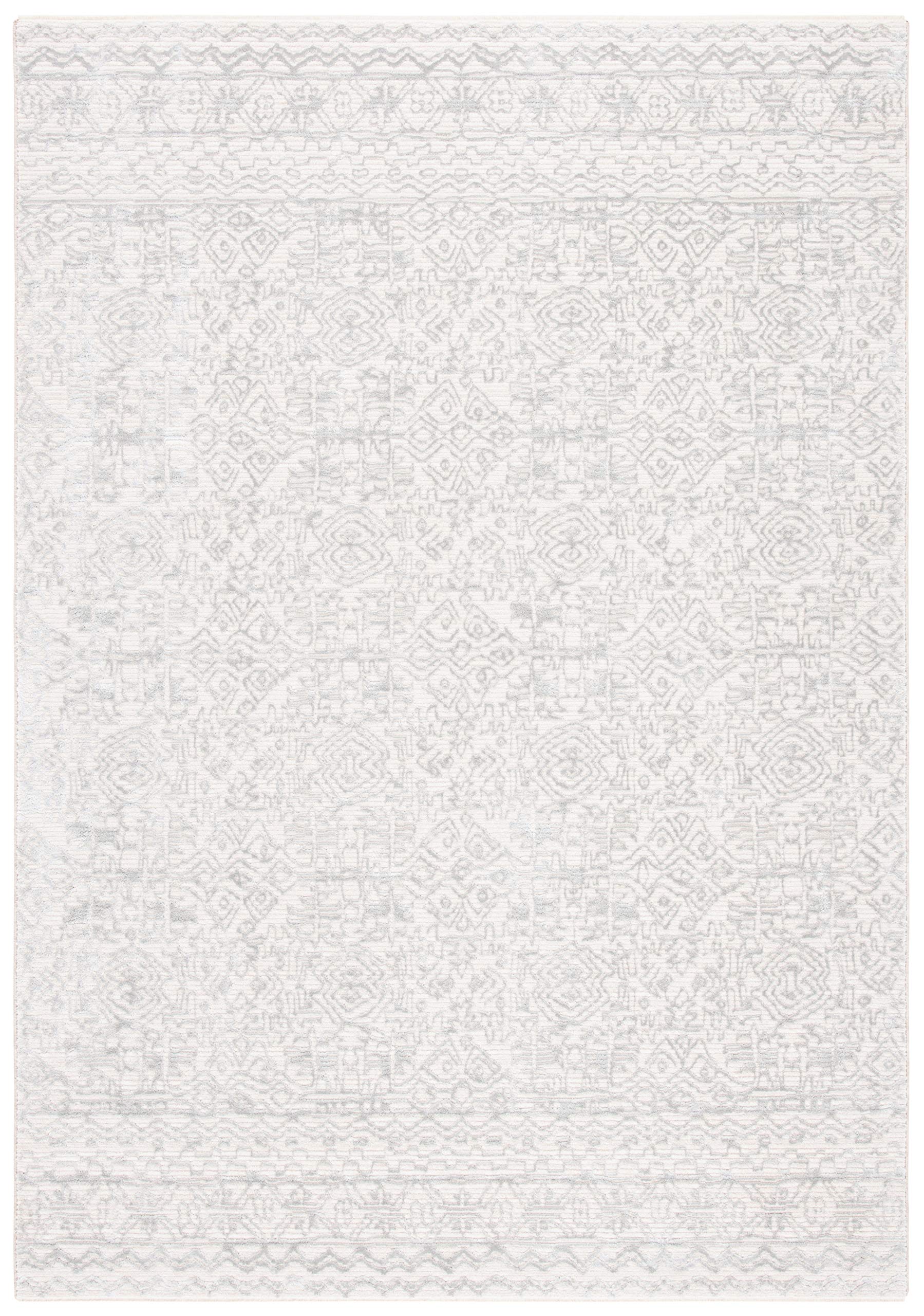MARTHA STEWART x SAFAVIEH MSR8933A Sabrina 8' x 10' Ivory Grey Area Rug - Perfect for Living Room, Dining Room & Bedroom Decor