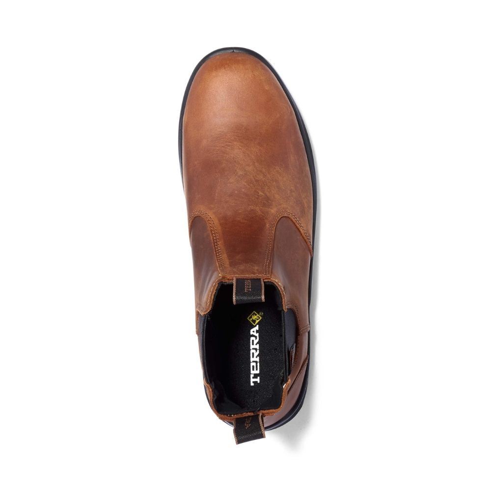 Terra Murphy Unisex 6 Composite Toe Slip-On Work Boots TR0A4NRFBRN - Brown Safety Shoes for Construction, Warehouse & Industrial Work