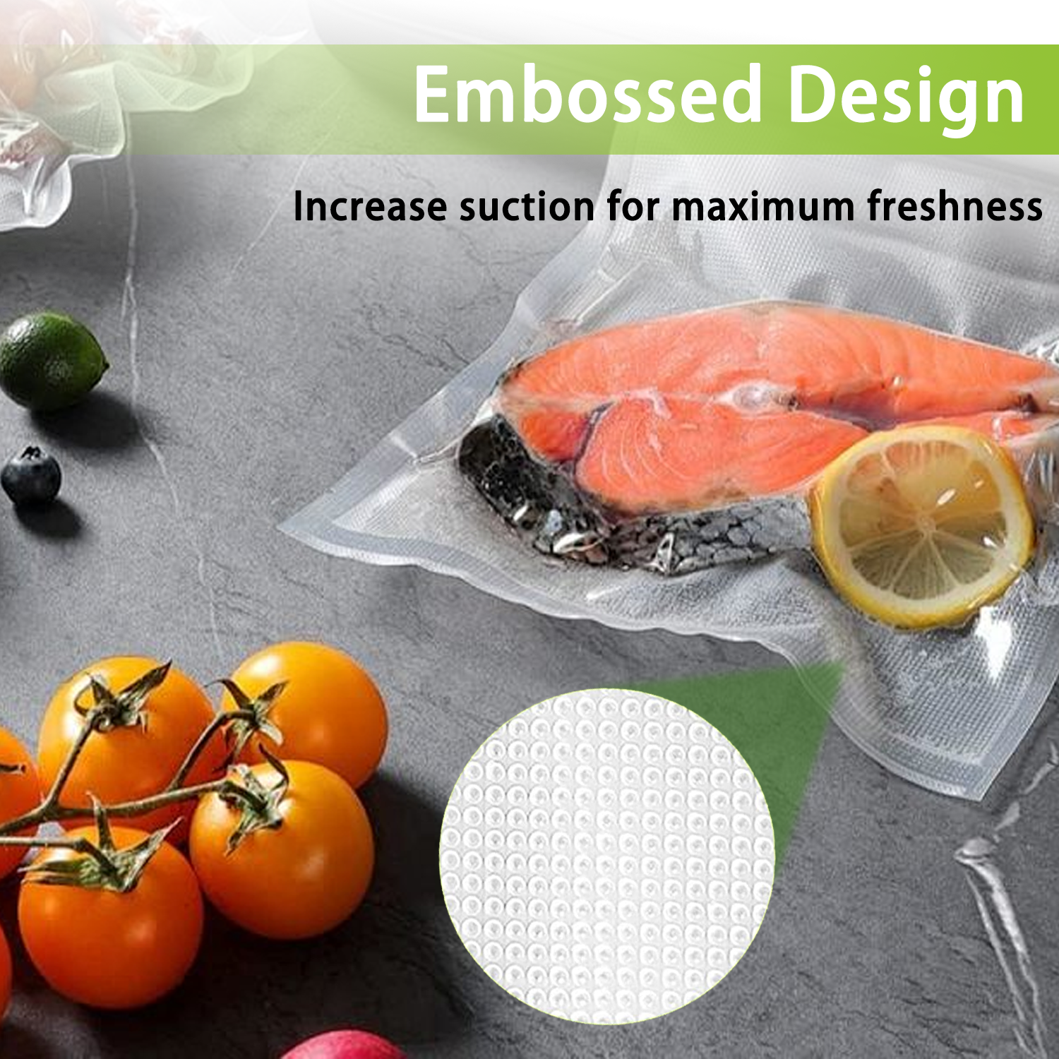 Bonsaii Bonsenkitchen Vacuum Sealer Bags - 2 Pack (8