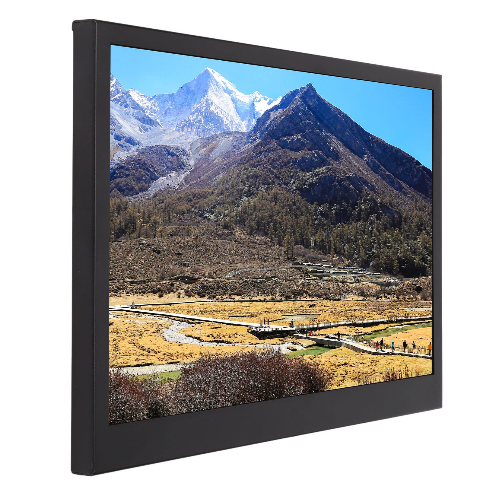 KKPLZZ 13-inch Portable Monitor with 1440x900 IPS HD Screen & HDR Technology - Ultra Slim External Display for Laptop, Smartphone, Gaming, and Office Work