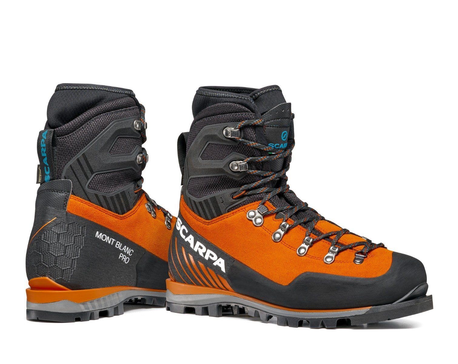 SCARPA Men's Mont Blanc Pro GTX Waterproof Hiking Boots - Gore-Tex Mountaineering Boots for Men - Lightweight Trekking Shoes for Outdoor Adventures, Backpacking & Alpine Climbing
