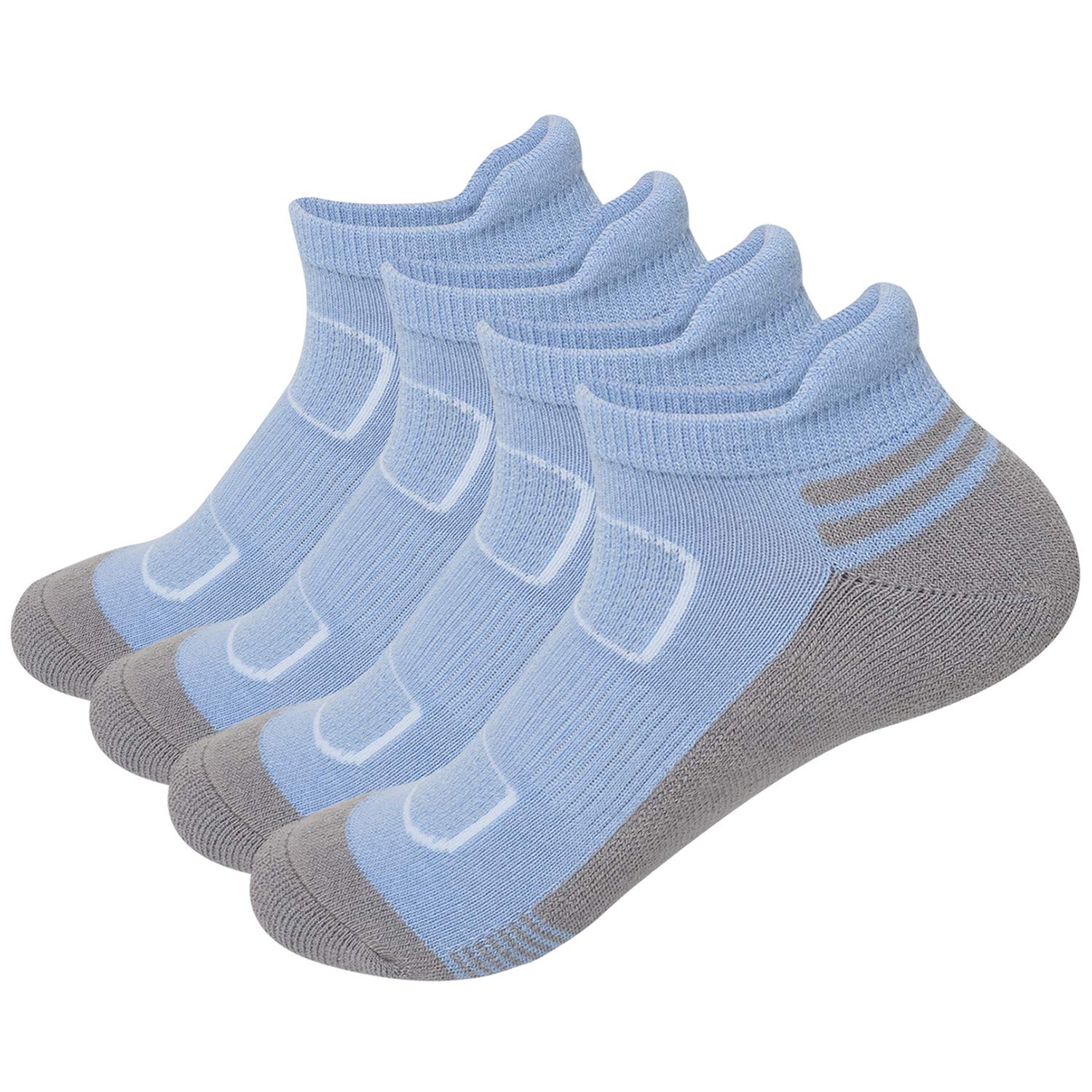 Coolmax Athletic Running Ankle Socks for Women - Breathable Low Cut Sports Socks (4/6 Pairs) - Perfect for Jogging, Gym Workouts & Everyday Comfort