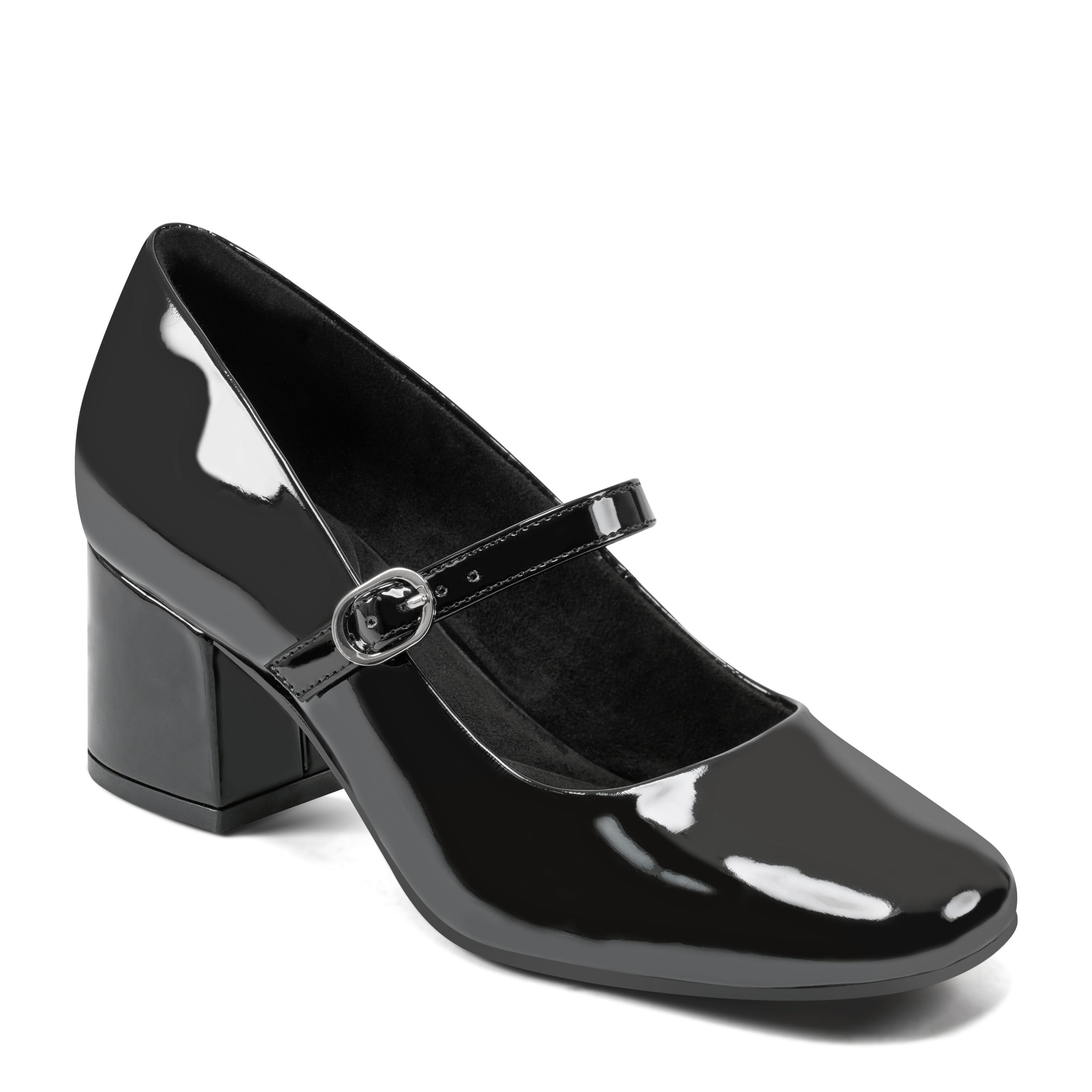 Women's Xena Block Heel Mary Jane Pumps - Comfortable Dress Shoes for Work, Office & Special Occasions | Classic Pointed Toe & Ankle Strap Design