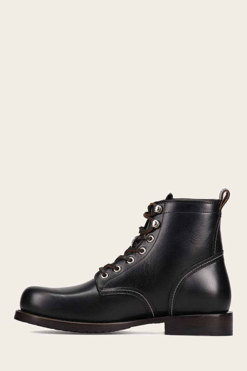 Hudson Men's Plain Toe Work Boots - Durable Leather Construction for Construction & Outdoor Work | Perfect for Job Sites, Landscaping & Heavy Duty Use