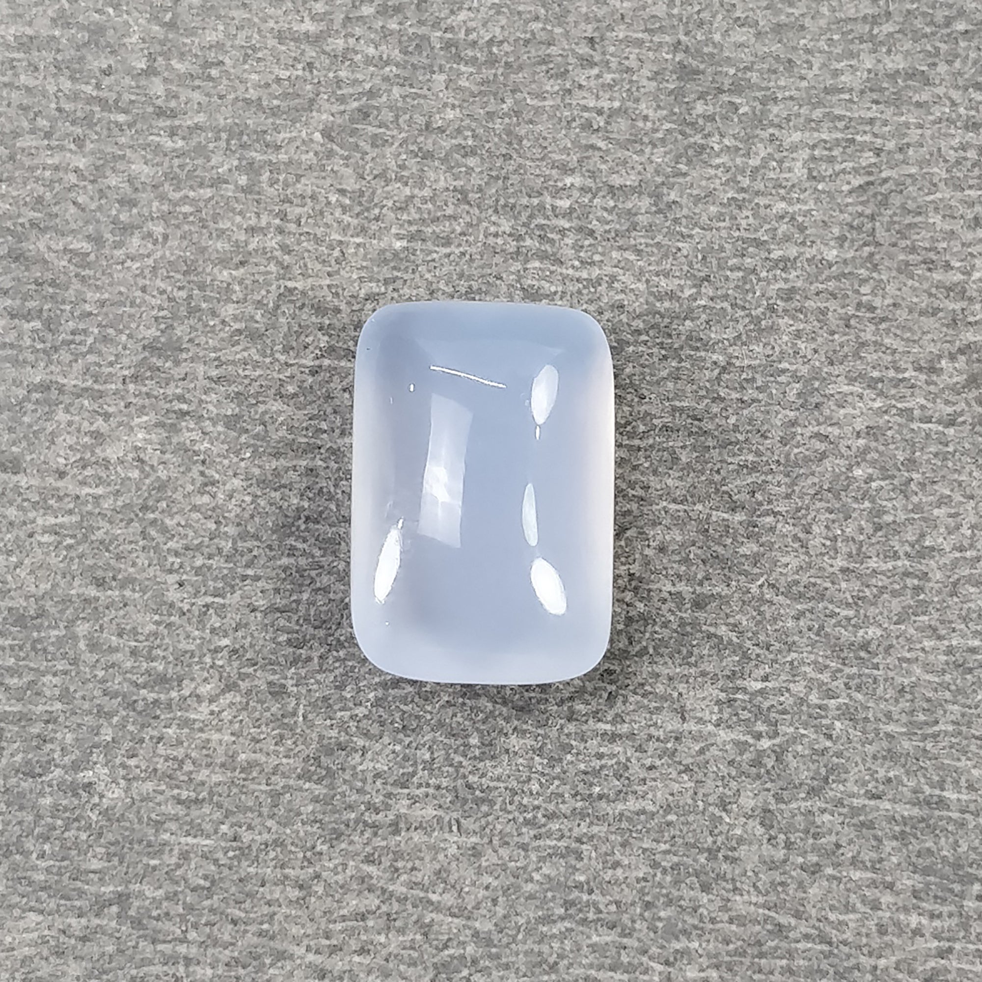 Natural Blue Chalcedony Gemstone - 4.45ct Rose Cut Untreated Chalcedony Cushion Shape 12x8mm for Jewelry Making, Engagement Rings & Healing Crystal Collections