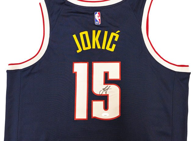 Authentic Nikola Jokic Signed Denver Nuggets Nike Swingman Icon Edition Jersey with JSA COA - Perfect for NBA Collectors, Sports Memorabilia Fans & Gift for Basketball Enthusiasts