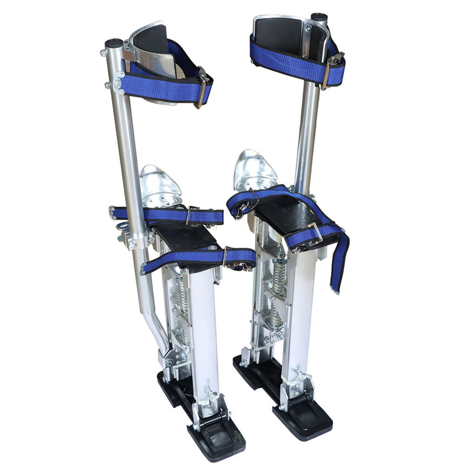 Adjustable 15-23 Inch Aluminum Drywall Stilts for Construction, Painting & High Place Cleaning - Silver (Ideal for Professionals, DIY Home Renovation & Ceiling Maintenance)
