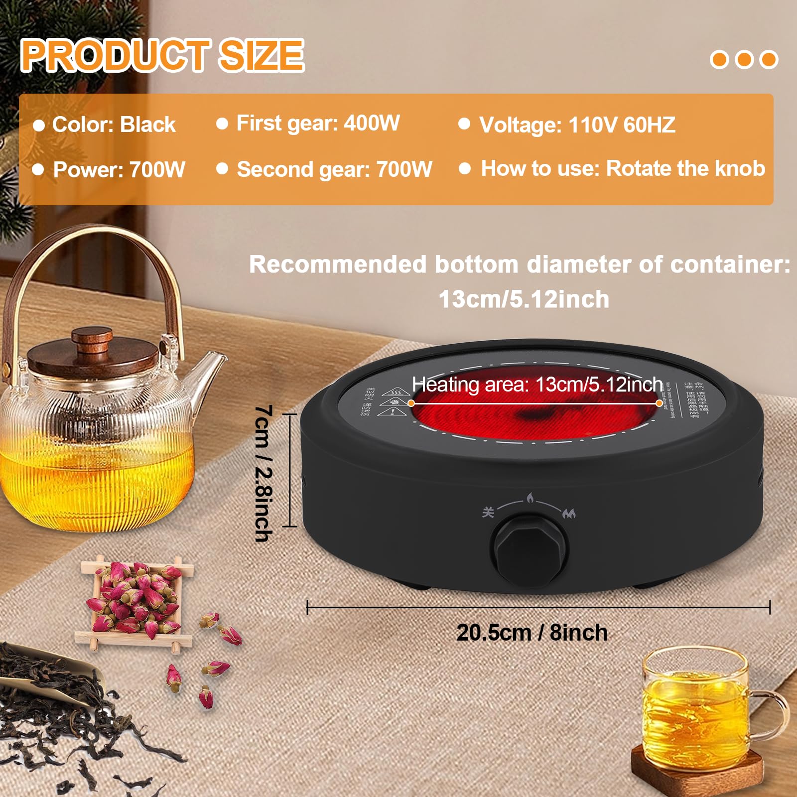 Portable Electric Mini Stove - 7