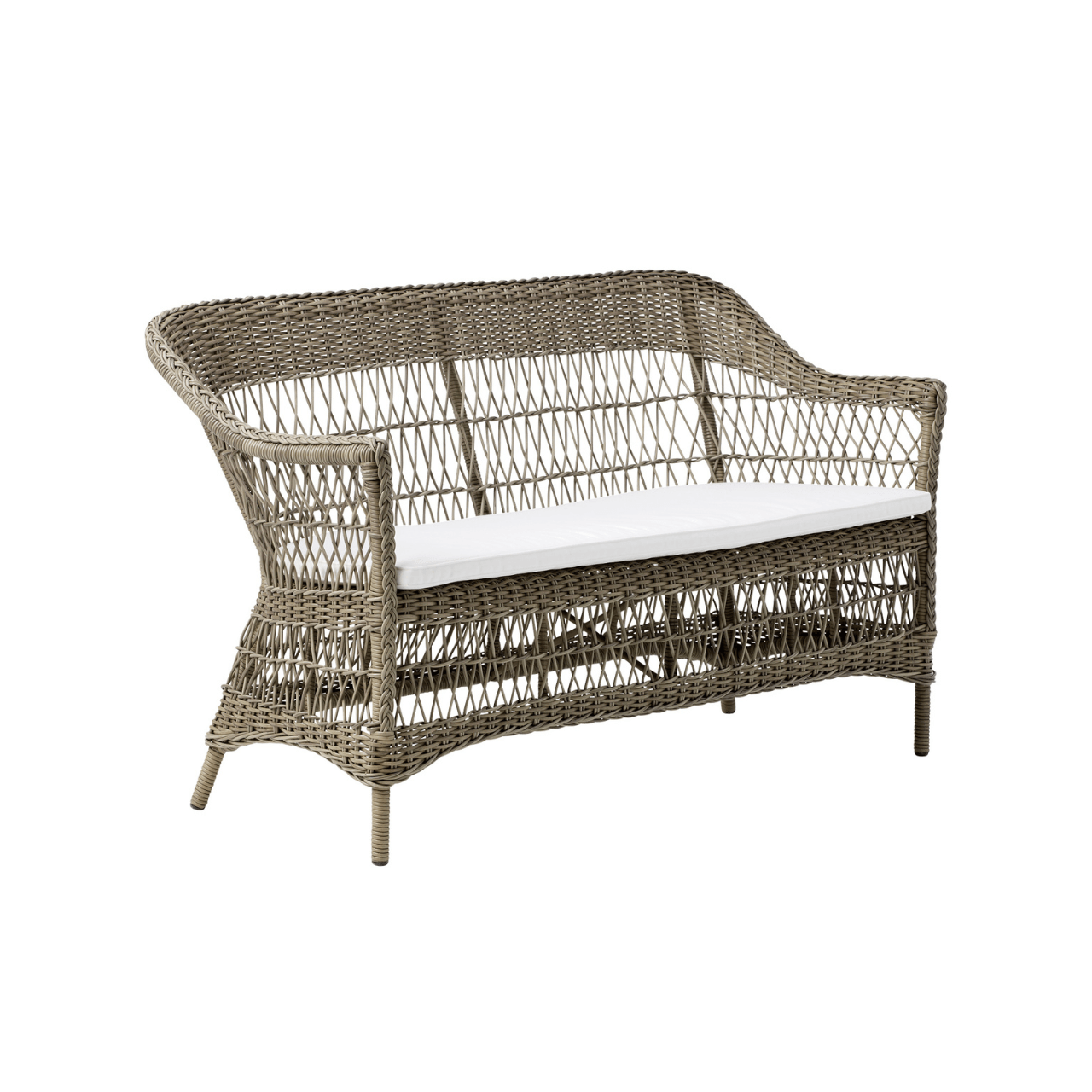 Charlot Outdoor 2-Seater Patio Sofa - Waterproof Wicker Furniture for Garden, Balcony, and Poolside Relaxation