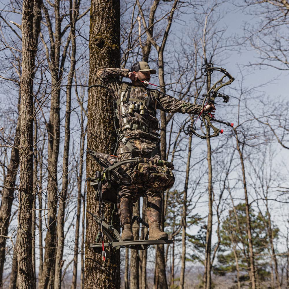 Summit Treestands Viper SD Climbing Treestand - Lightweight Hunting Tree Stand with Comfortable Seat & Secure Cable System | Camouflage Design for Deer Hunting & Outdoor Adventures