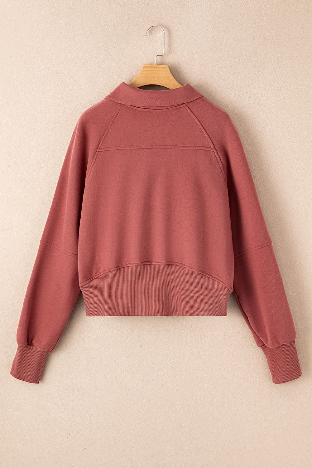 Brown Fleece Lined Zip Up Stand Collar Thumbhole Sleeve Sweatshirt for Men - Warm Winter Pullover with Thumb Holes for Outdoor Activities & Casual Wear