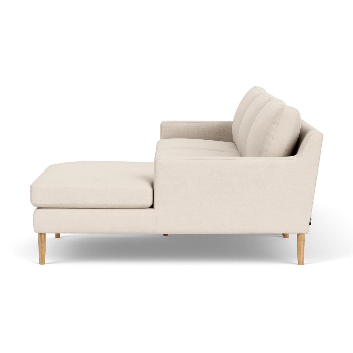 Astha Fabric Right Chaise Sofa - Modern Upholstered Sectional Couch for Living Room, Lounge & Small Spaces