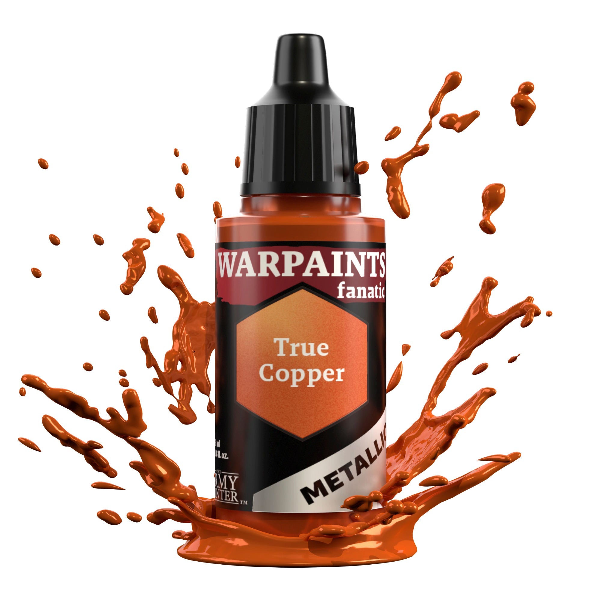 Warpaints Fanatic Metallic True Copper - Premium Metallic Paint for Miniatures & Models - Perfect for Warhammer, D&D, and Cosplay Projects
