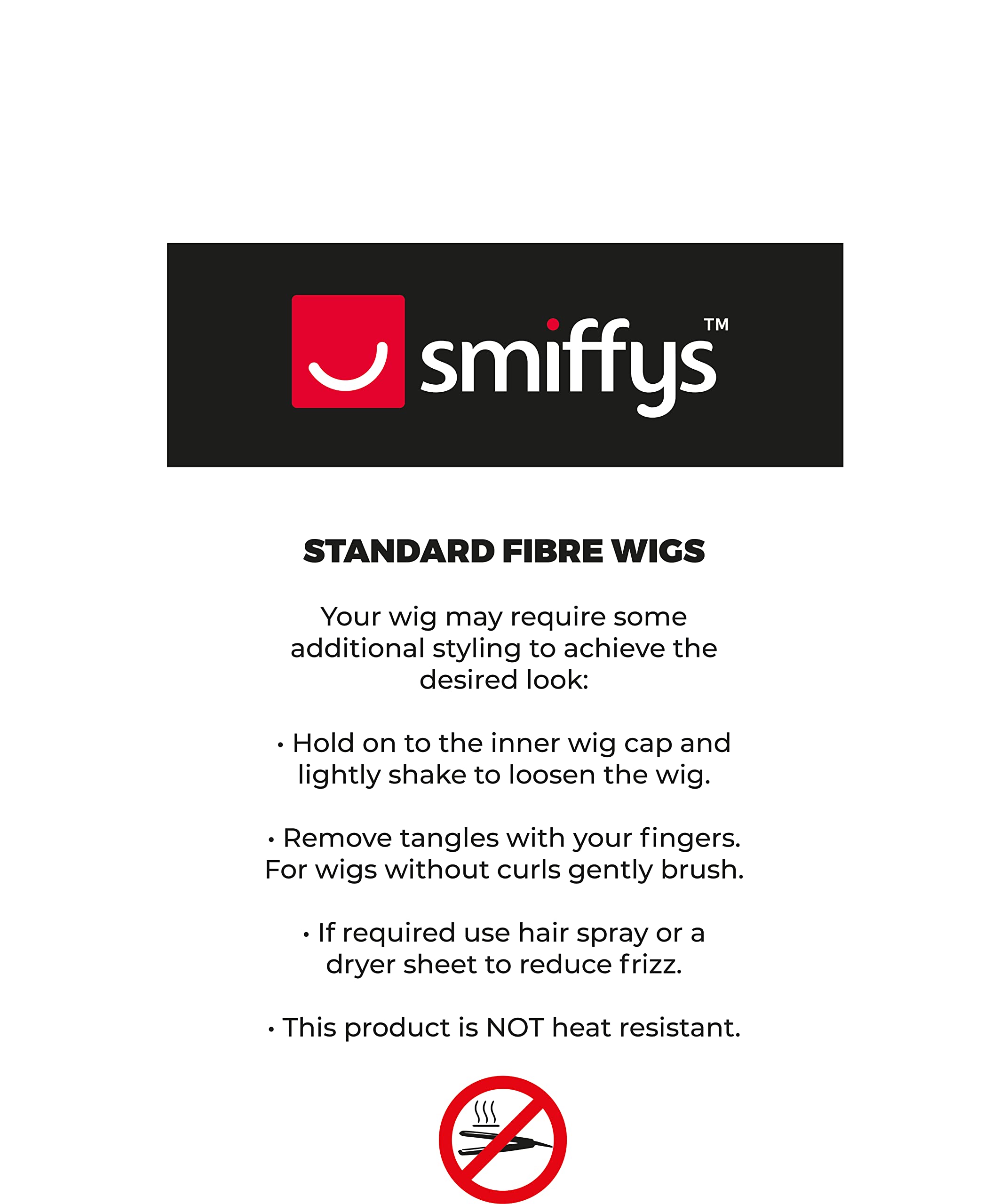 Smiffy's Sex God Wig - Long Curly Brown Costume Wig for Halloween, Cosplay & Themed Parties - Perfect for Costumes, Dress-Up & Role-Playing