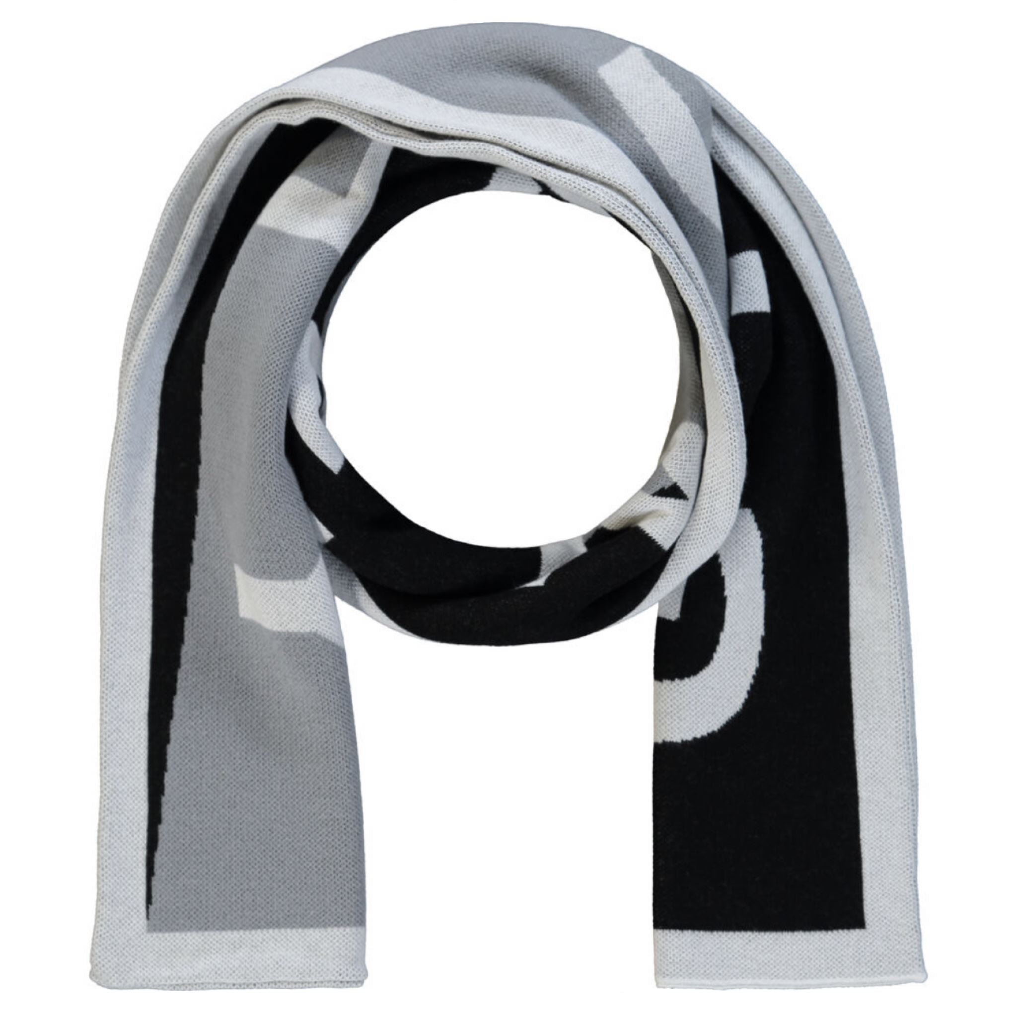 Givenchy Black & Grey Logo Team Scarf - Luxury Fashion Accessory for Men & Women - Perfect for Winter, Fall & Stylish Outfits