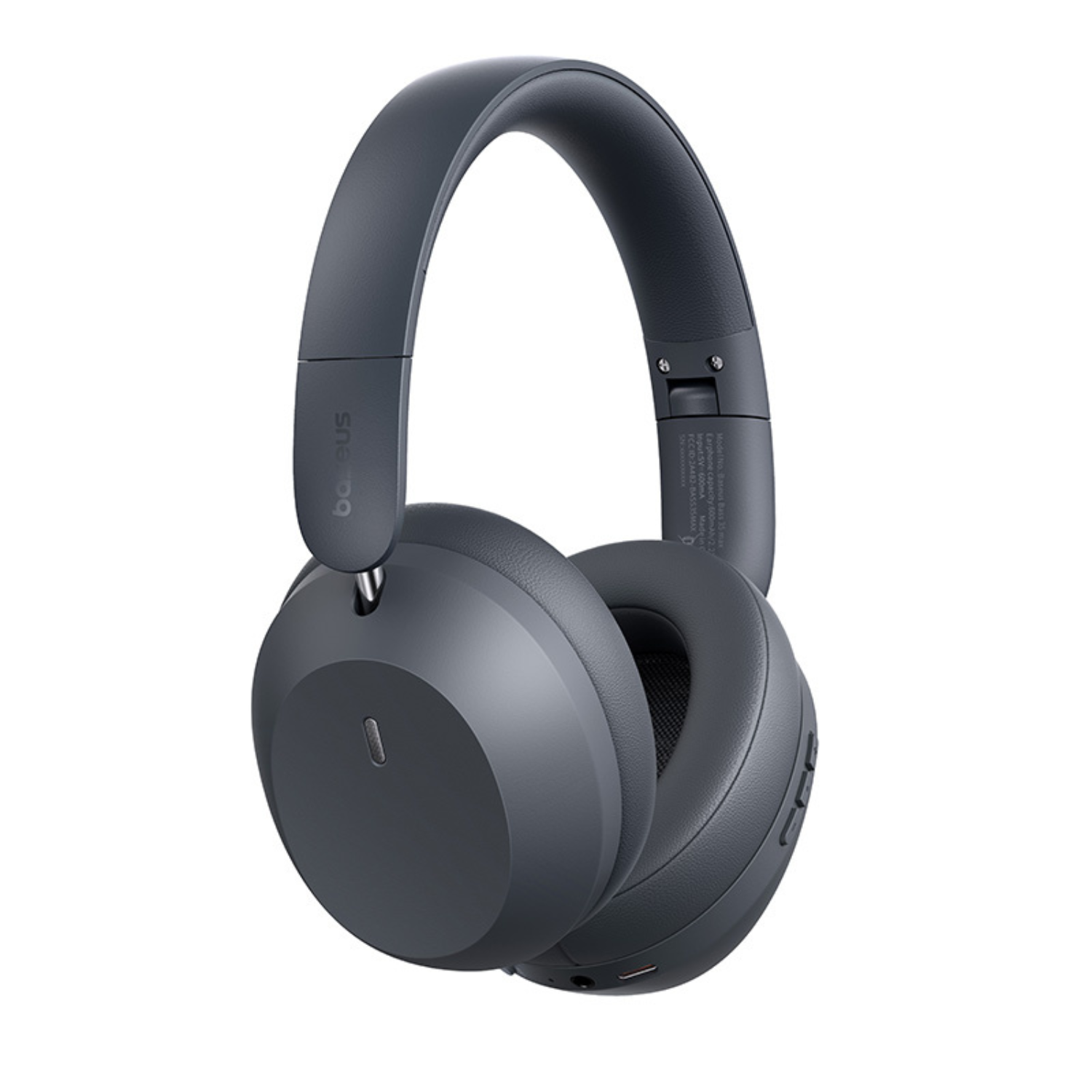 Baseus Bass 35 Max Wireless Bluetooth Headphones with Deep Bass - Gray | Perfect for Gym, Travel & Work from Home