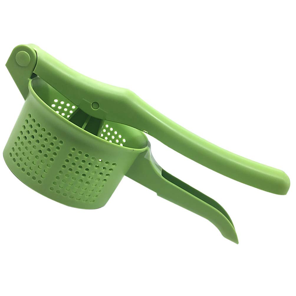 **YARNOW Manual Fruit Juicer & Vegetable Press - Stainless Steel Food Strainer for Fresh Juice, Dumpling Filling, and Dehydrating - Light Green Kitchen Tool for Healthy Smoothies, Baby Food & Meal Prep**
