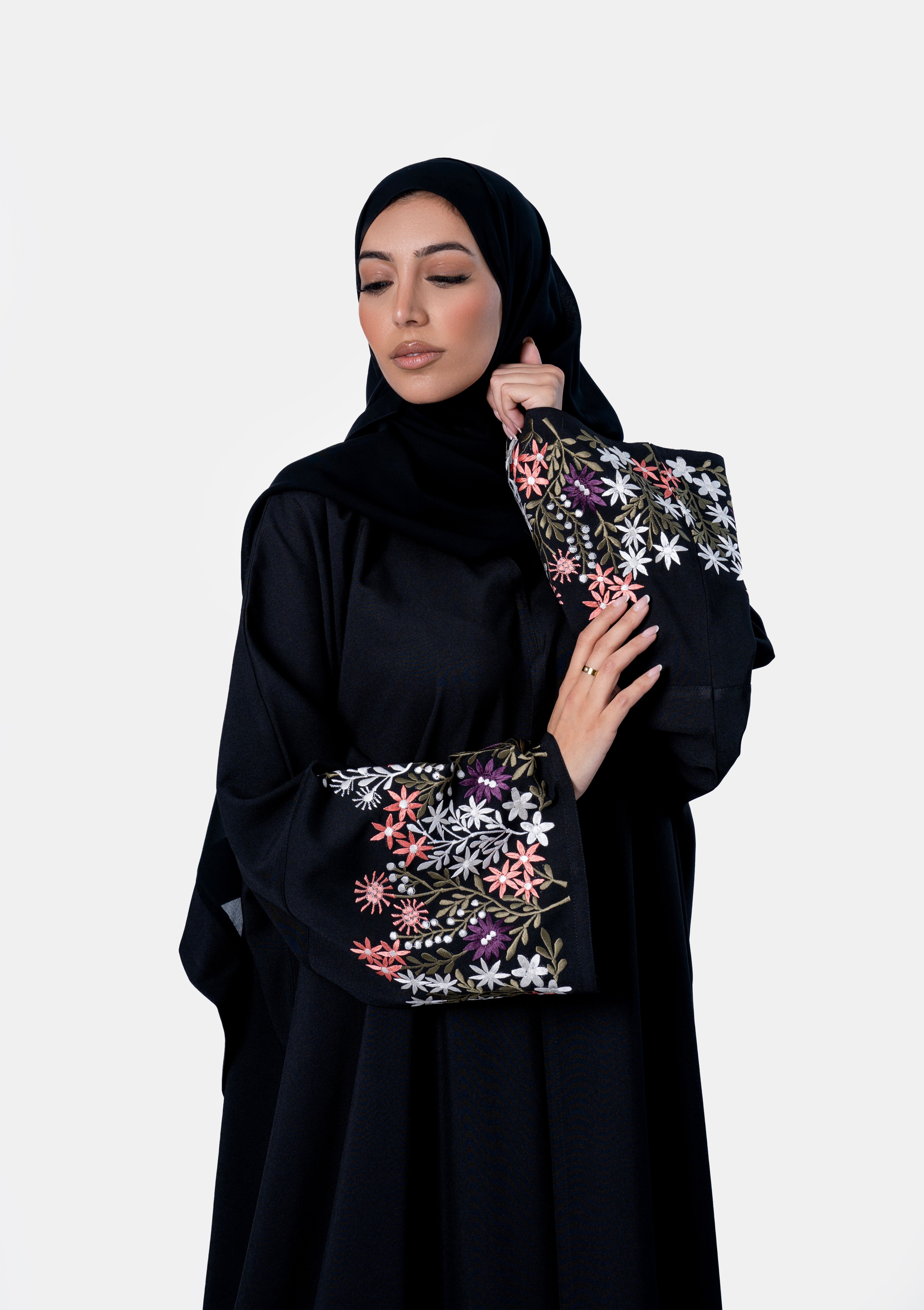 Zahra Black Abaya for Women - Elegant Islamic Prayer Dress - Perfect for Mosque, Eid, and Special Occasions