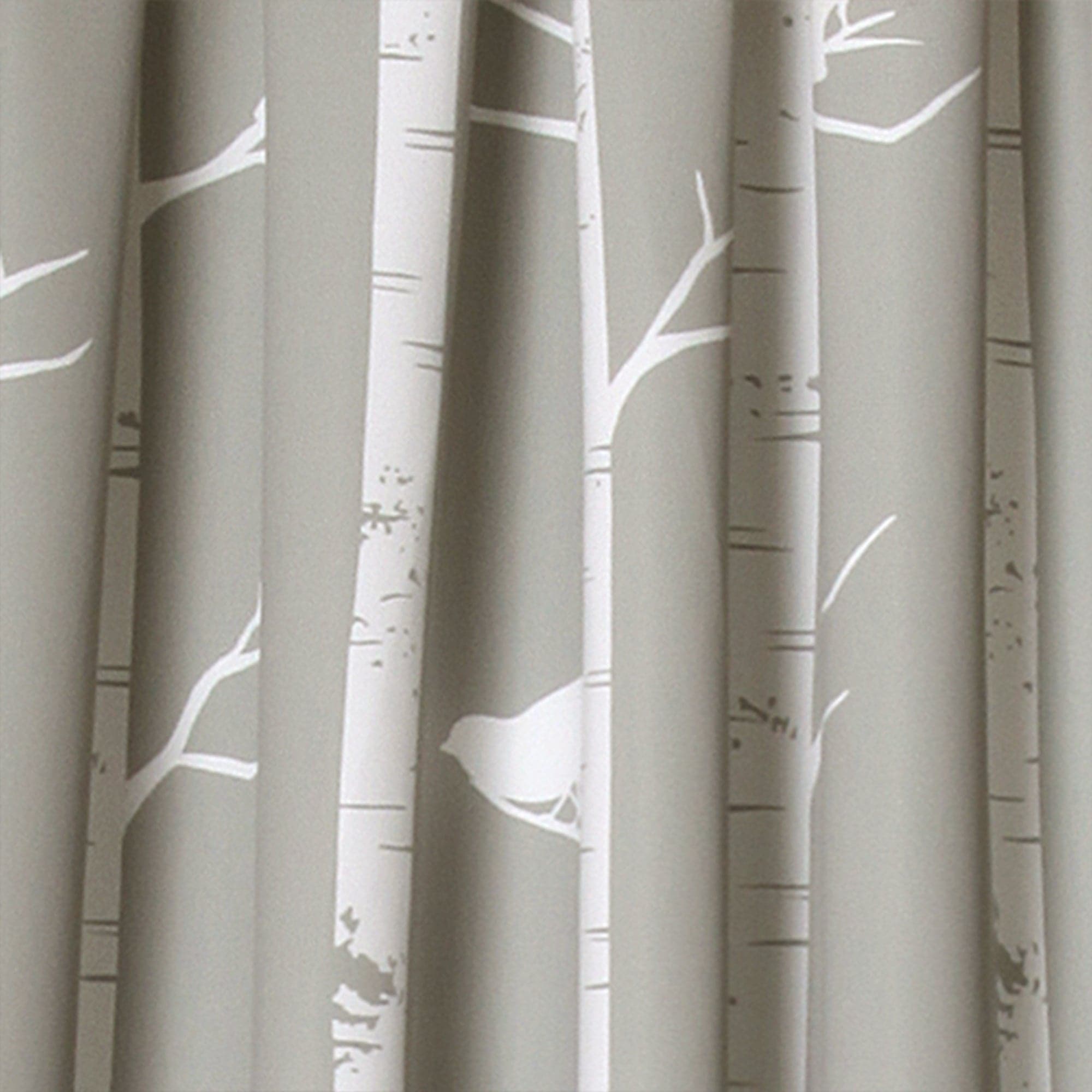 Bird on the Tree Light Filtering Window Curtain Set - Nature Inspired Sheer Drapes for Living Room & Bedroom - Perfect for Soft Sunlight & Privacy