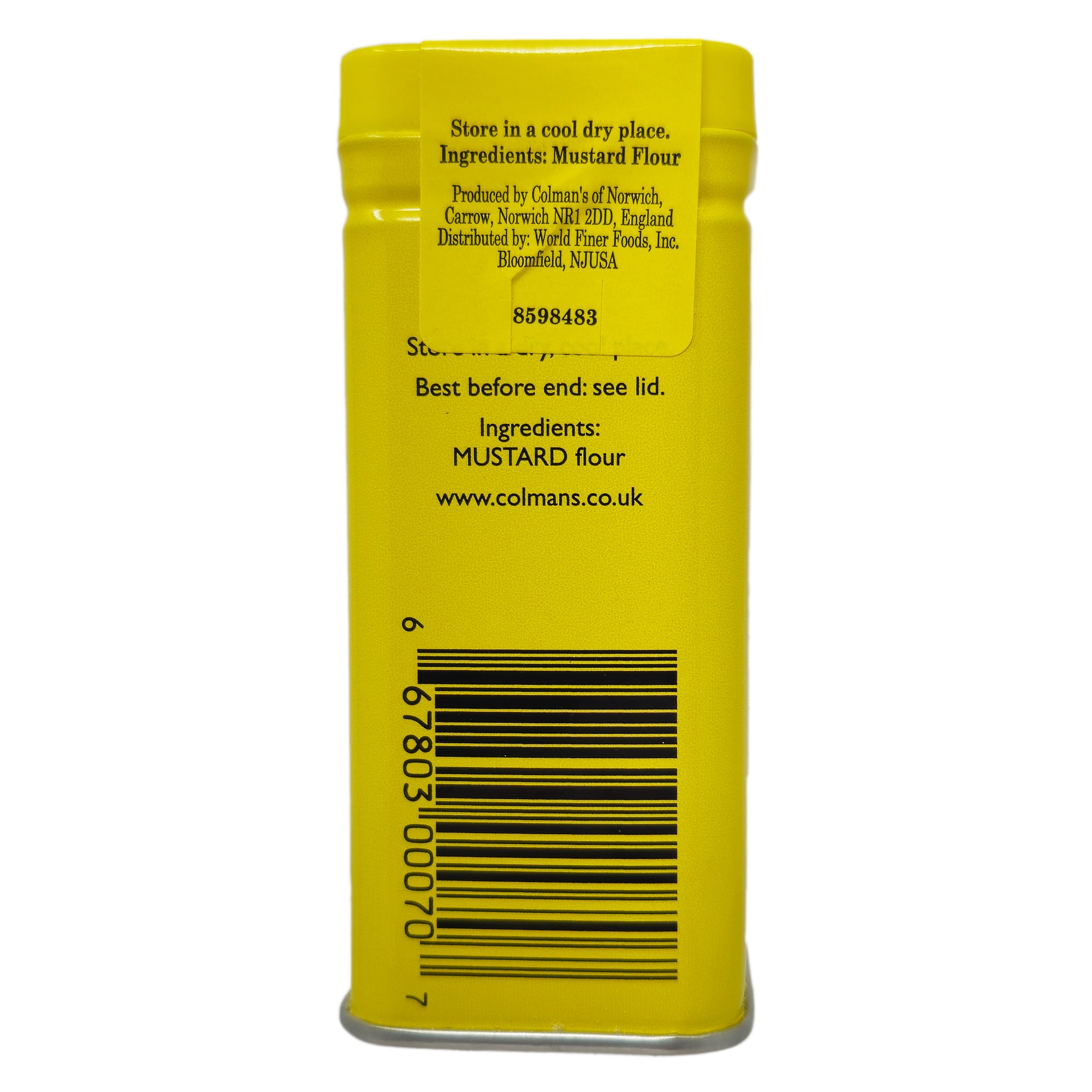 Colman's Mustard Powder 57g | Premium English Mustard for Cooking, BBQ & Sandwiches | Gluten-Free & Vegan-Friendly Seasoning