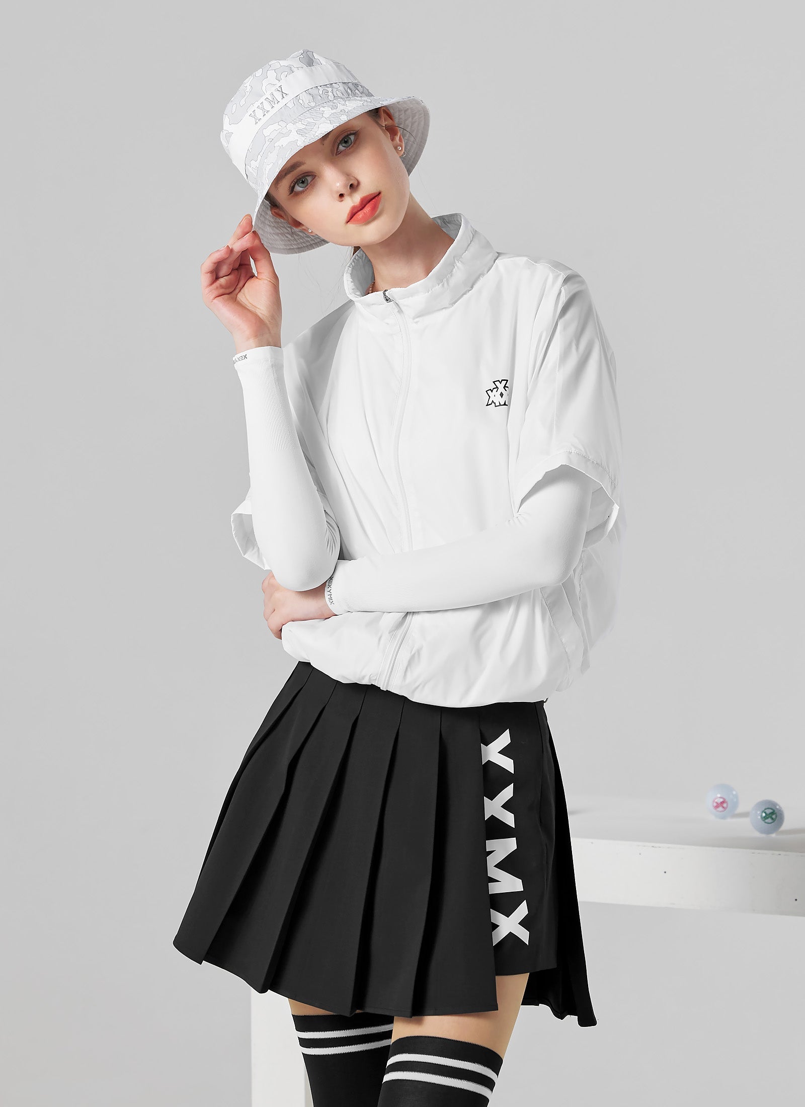 XXMX Pleated Culottes Skirt for Women - High Waisted Flowy Palazzo Pants Skirt - Office Wear, Casual Outfits & Summer Fashion