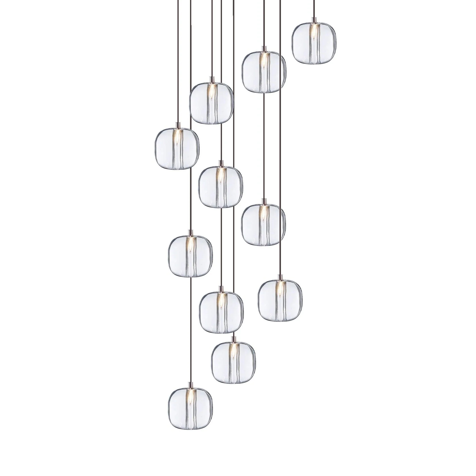 Modern Cubie Chandelier - Elegant Crystal Ceiling Light Fixture for Dining Room, Living Room & Bedroom | Perfect for Home Decor & Wedding Venues